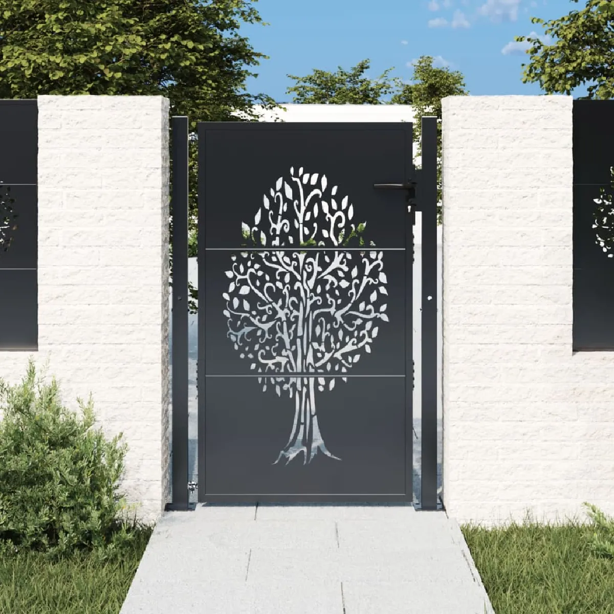 VidaXL Portail Design Croisé - vue 2