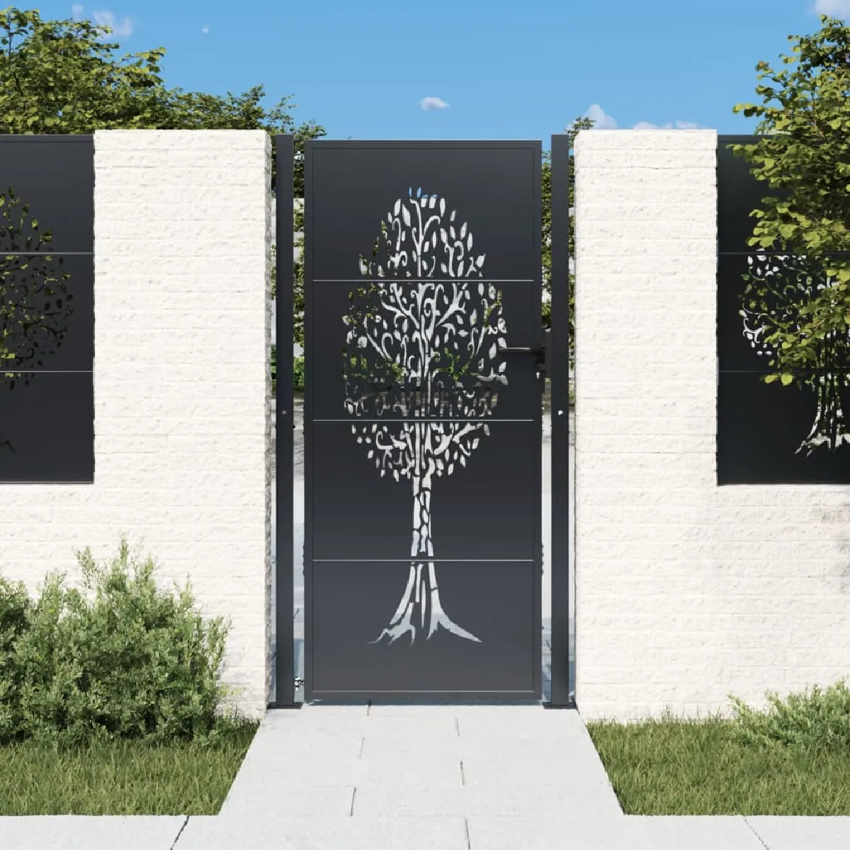 vidaXL Portail de jardin 105x180 cm - vue 2