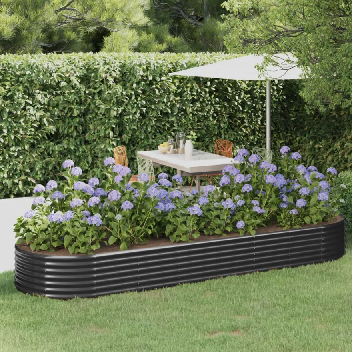 Vidaxl Lit Surélevé De Jardin - Anthracite