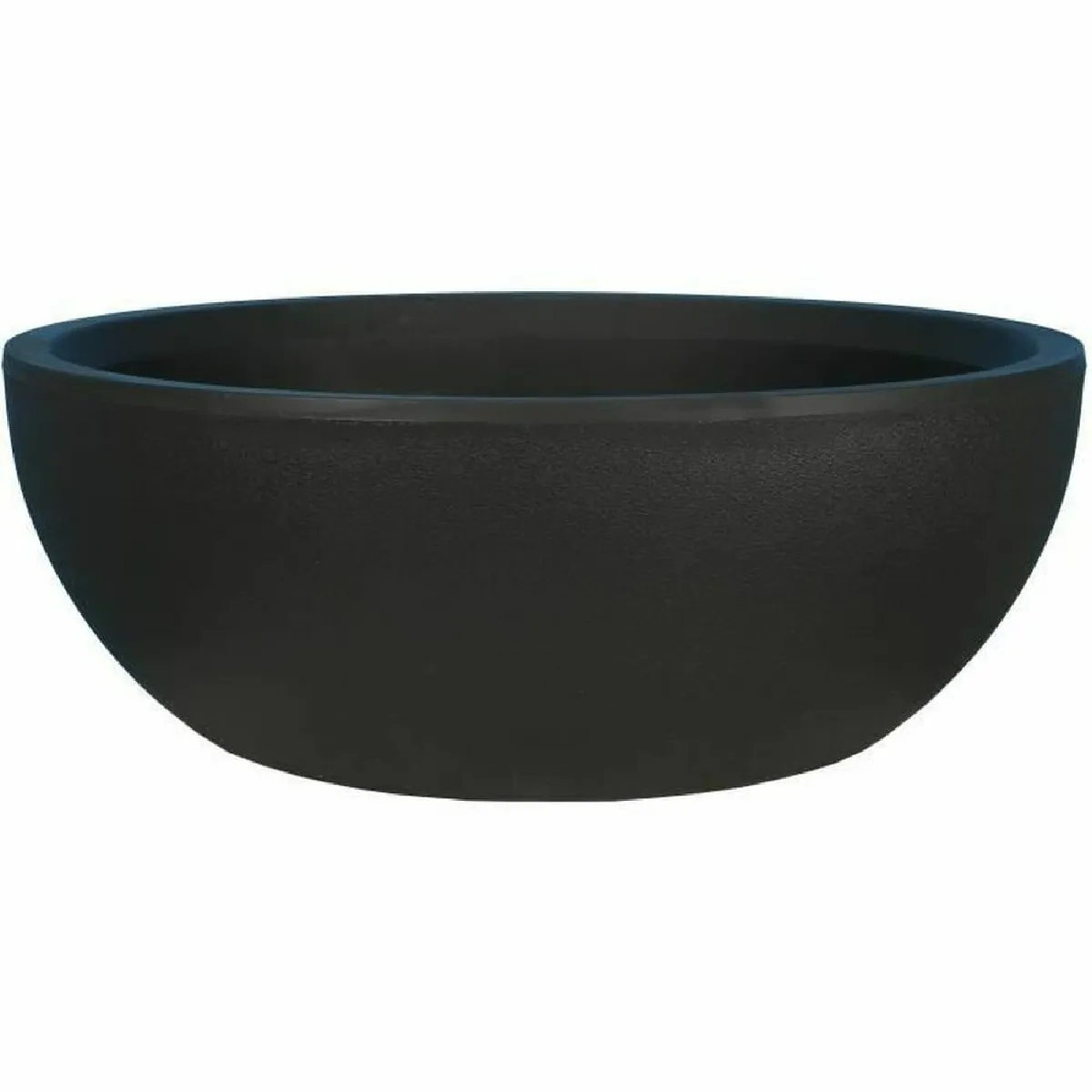 Pot Rond Riviera Coupe Noir Aspect Granit Mate 40x15 cm 12 L - Image 3