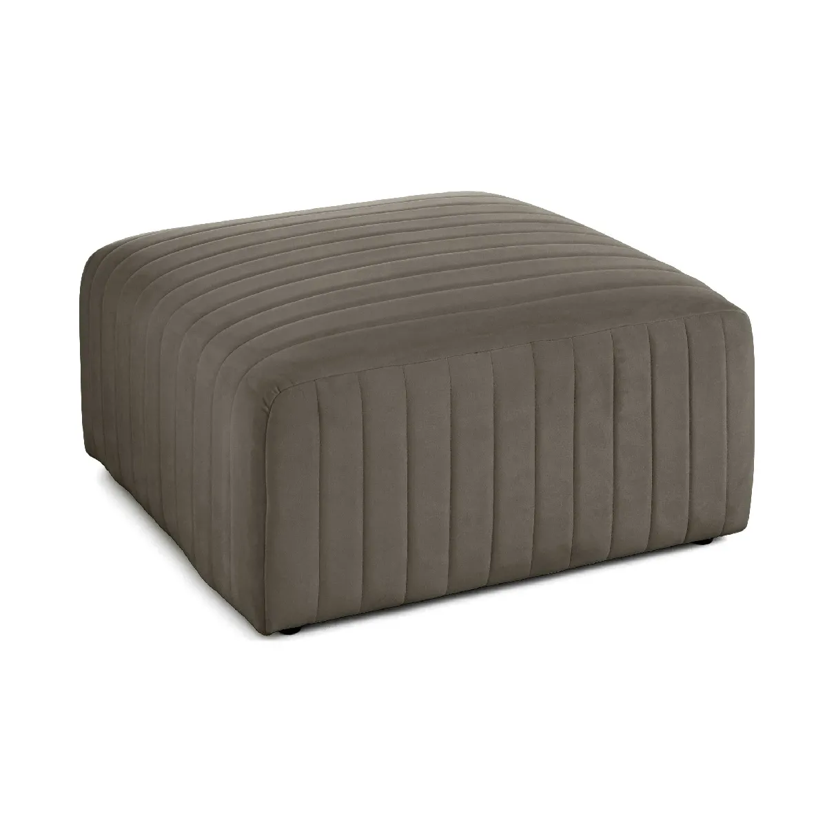 Non Communiqué Nova - Pouf Modulable - En Velours - Gris - Image 3