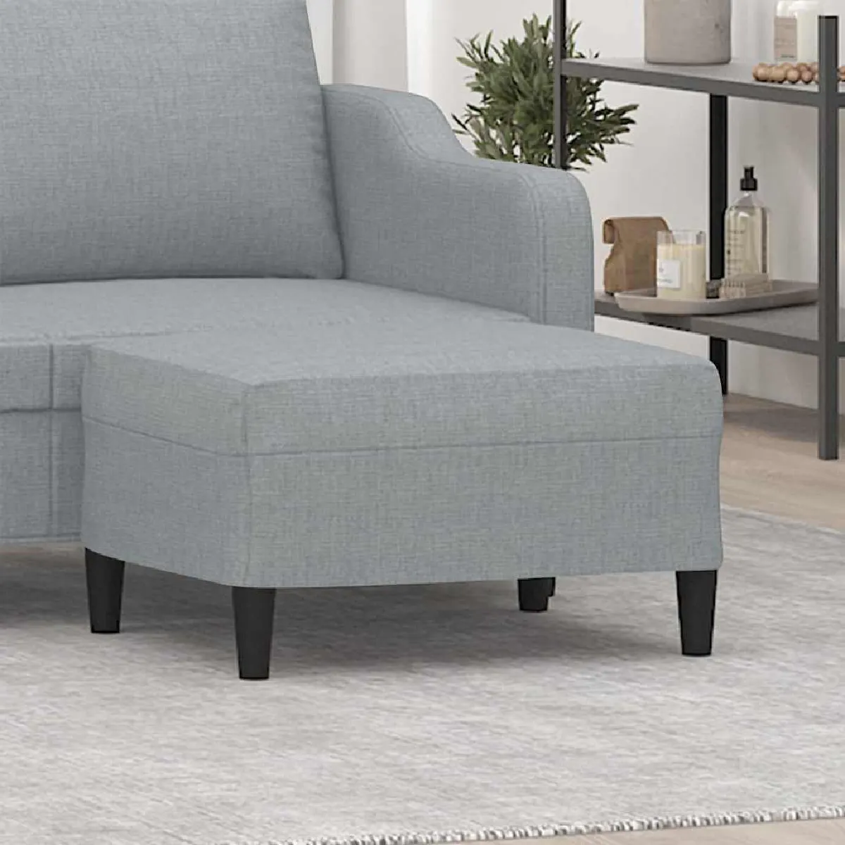 Non Communiqué Gris Clair Vidaxl Tabouret 70X55x41 Cm Tissu 349303 - Image 3