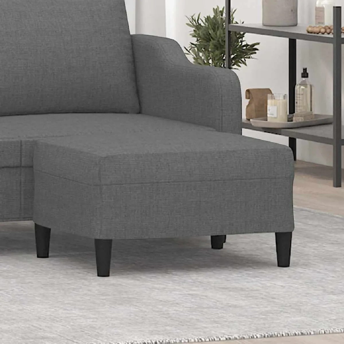 Vidaxl Gris Tissu - Foncé