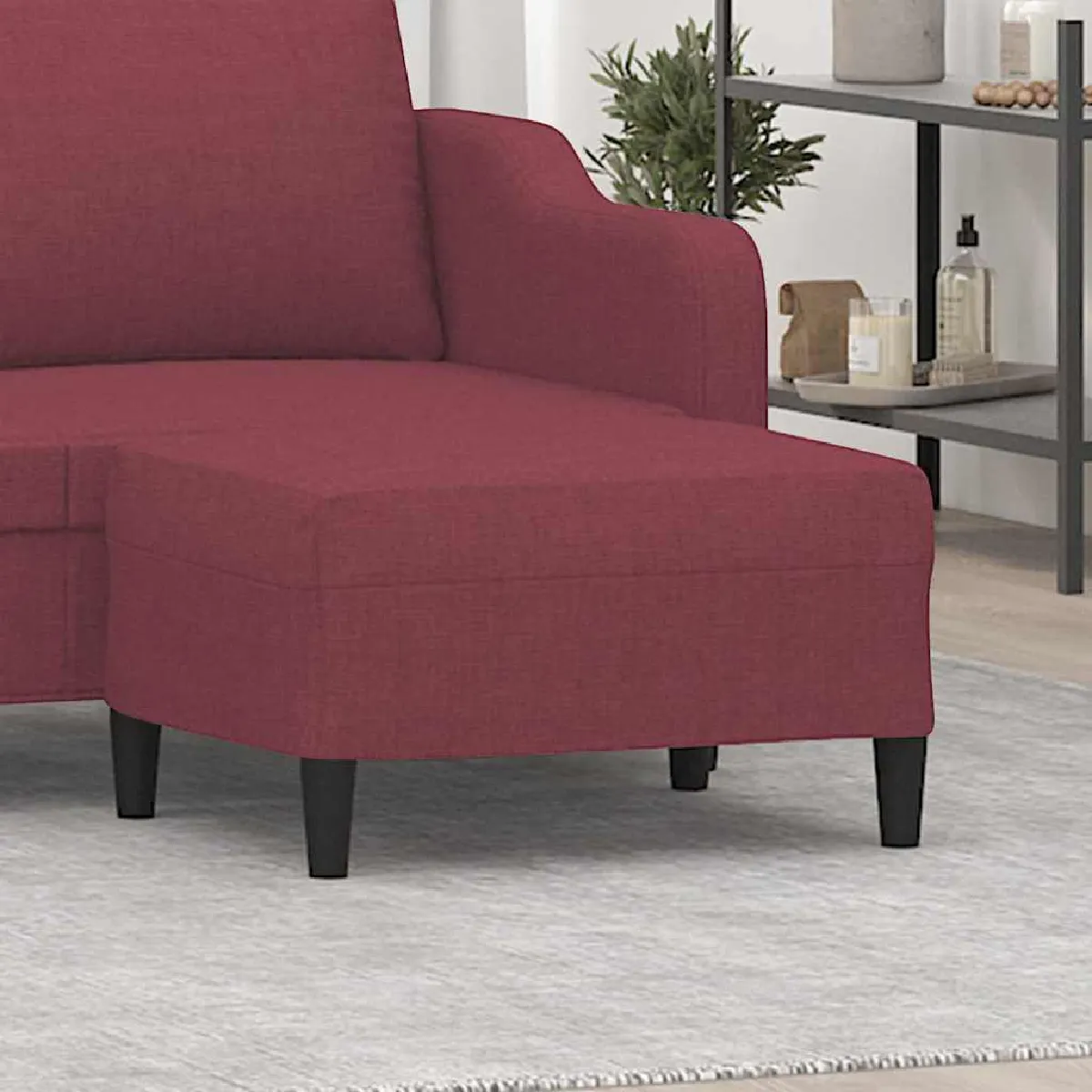 VIDAXL - Tabouret - 70x55x41 cm - Bordeaux - Image 3