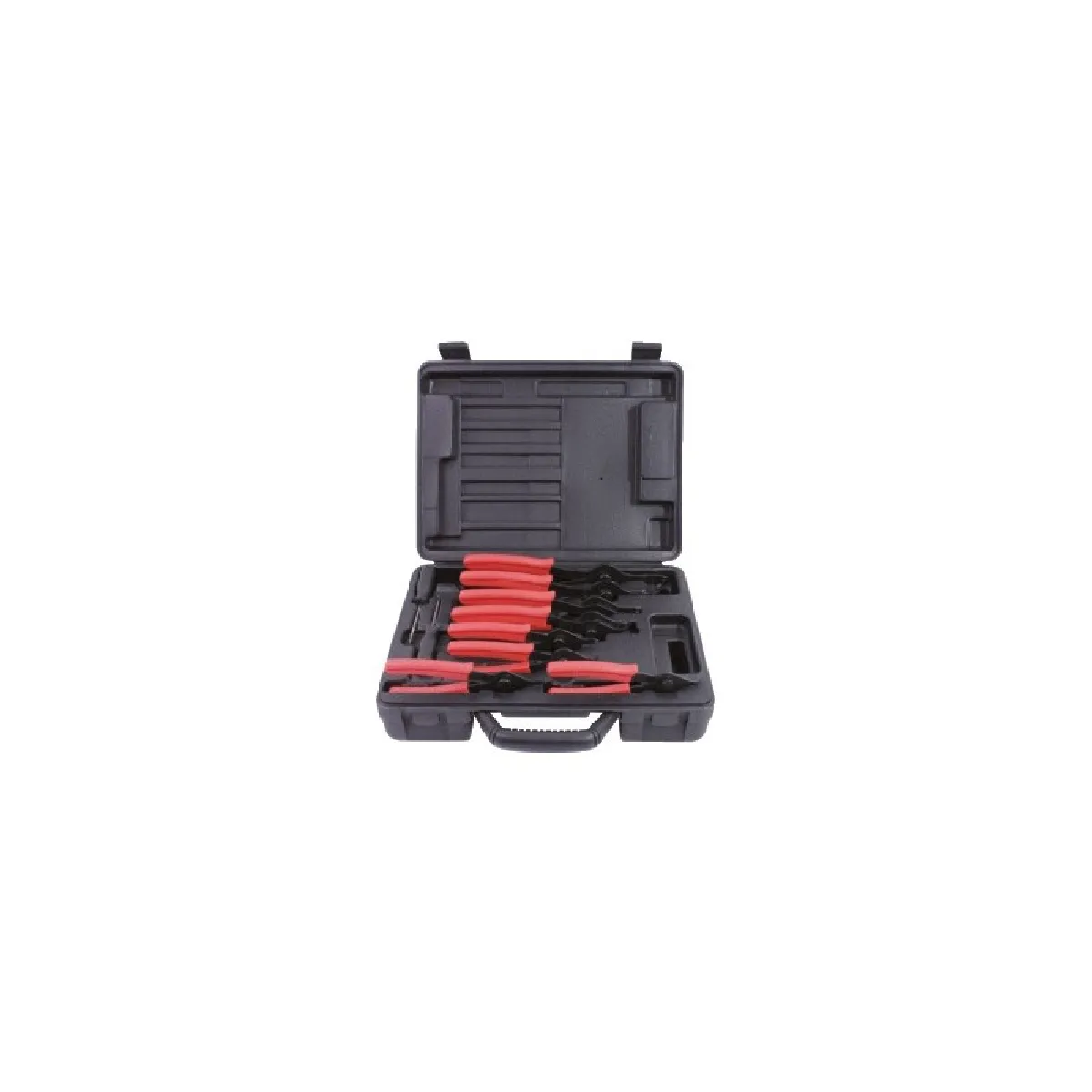 Coffret de pinces &agrave; circlips int&eacute;rieur et ext&eacute;rieur, 10 pi&egrave;ces