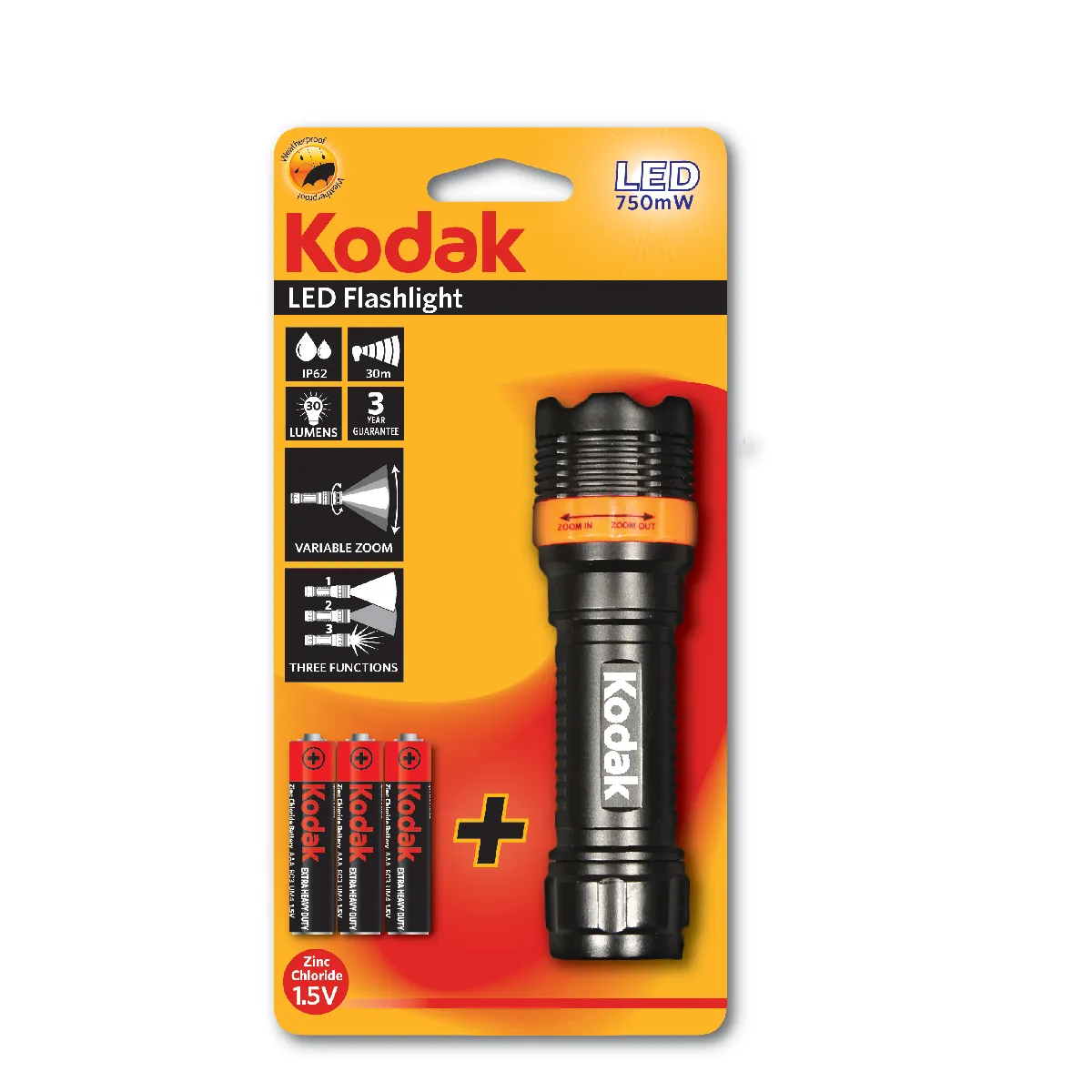 Kodak Lampe LED Focus 120 - Noir Kodak Lampe LED Focus 120 - Noir