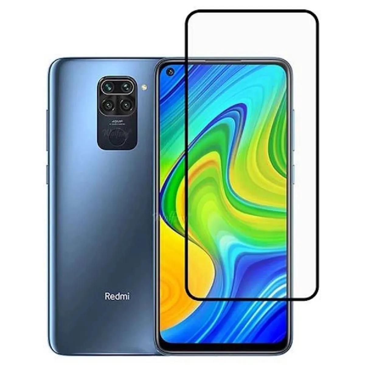 Evelatus Protection D'écran 3D Plein Écran Pour Xiaomi Redmi Note 9