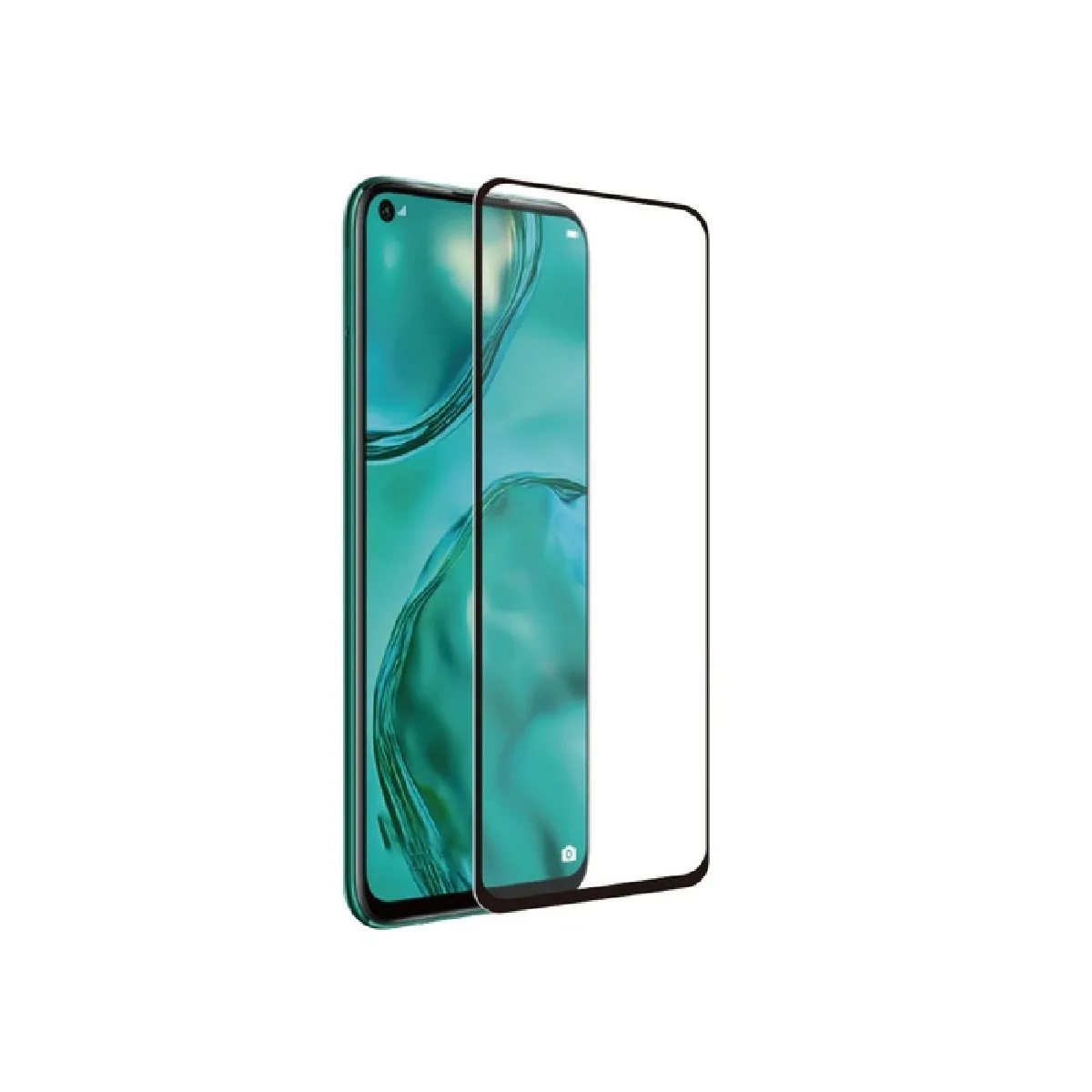 Tiger Noir Protection D'écran Pour Huawei P40 Lite 5G Antibactérienne Transparent