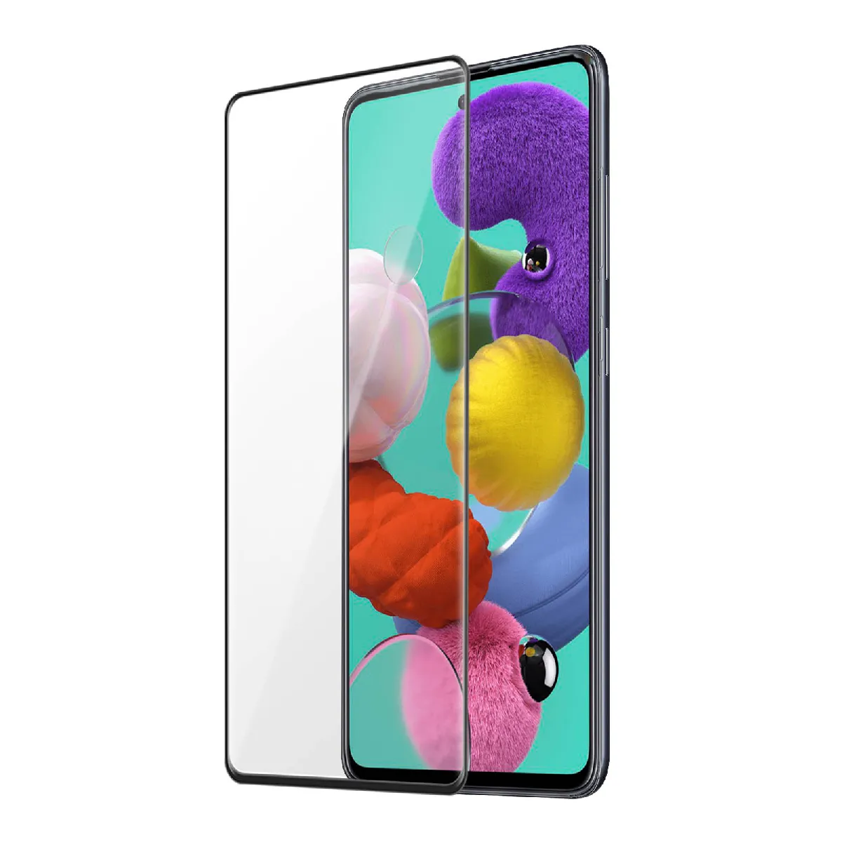 Avizar Noir Film Écran Galaxy A51 Verre Trempé 9H Anti Traces
