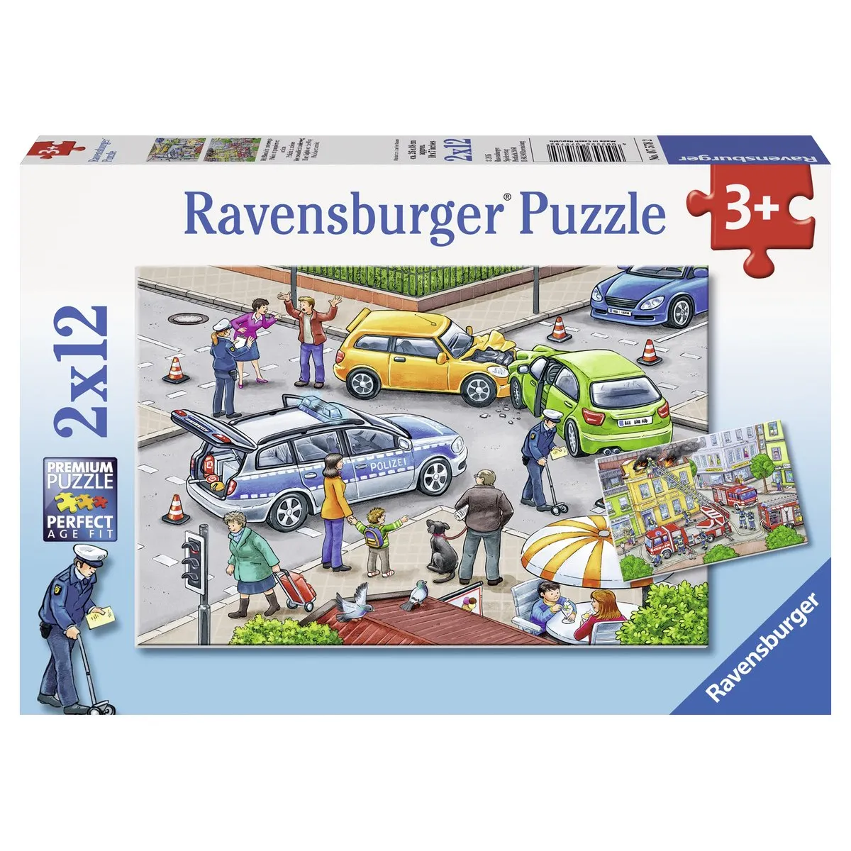 Ravensburger 07578 2 Puzzle Police En Action 2 x 12 Pièces - vue 8