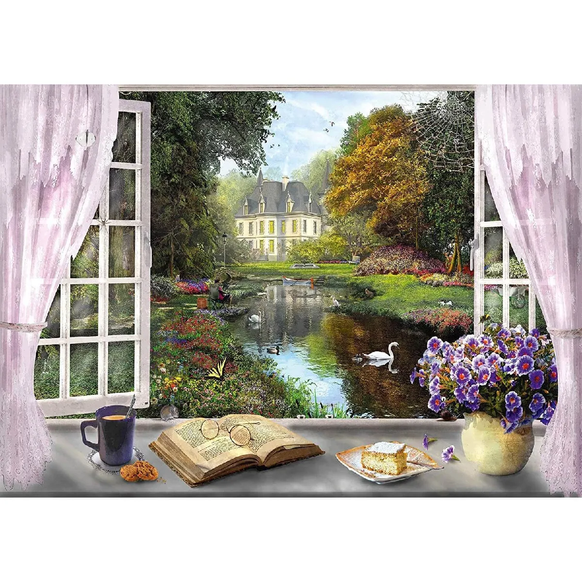 Schmidt Puzzle Vue Jardin Château