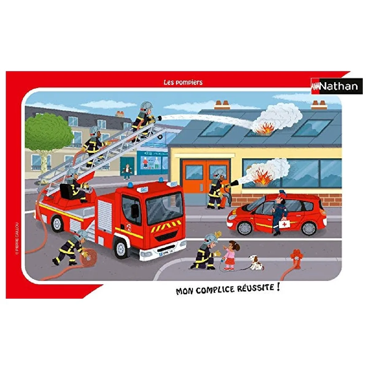 Puzzle Cadre 15 pièces : Les pompiers Ravensburger Nathan - vue 10