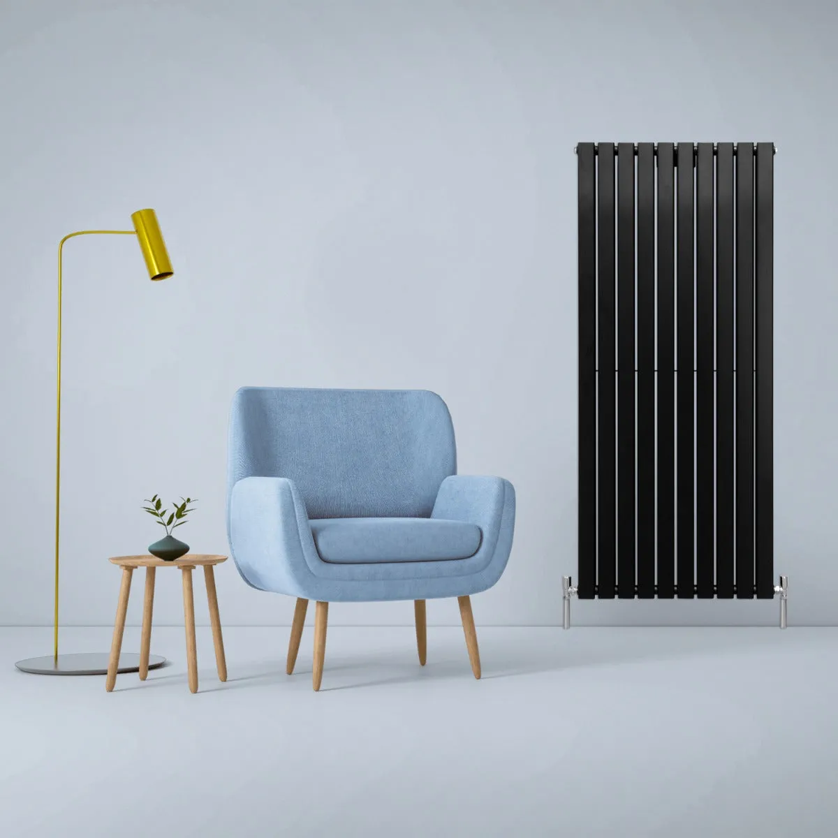 Monstershop Noir Radiateur Plat Mat