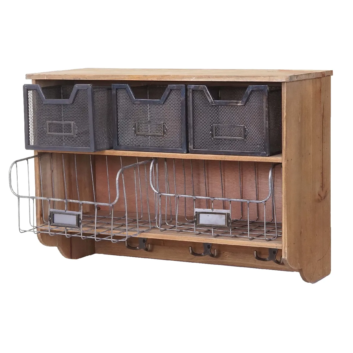 Mendler Marron Étagère De Cuisine Bois