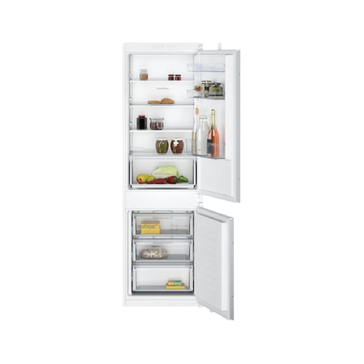 NEFF - Réfrigérateur congélateur encastrable - 260L - Blanc - Image 2