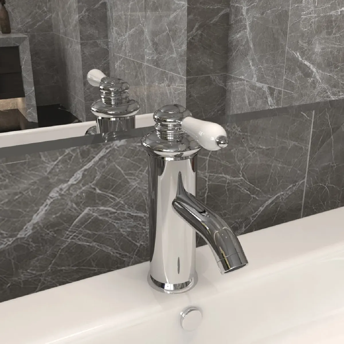 Vidaxl Robinet Lavabo Salle De Bain
