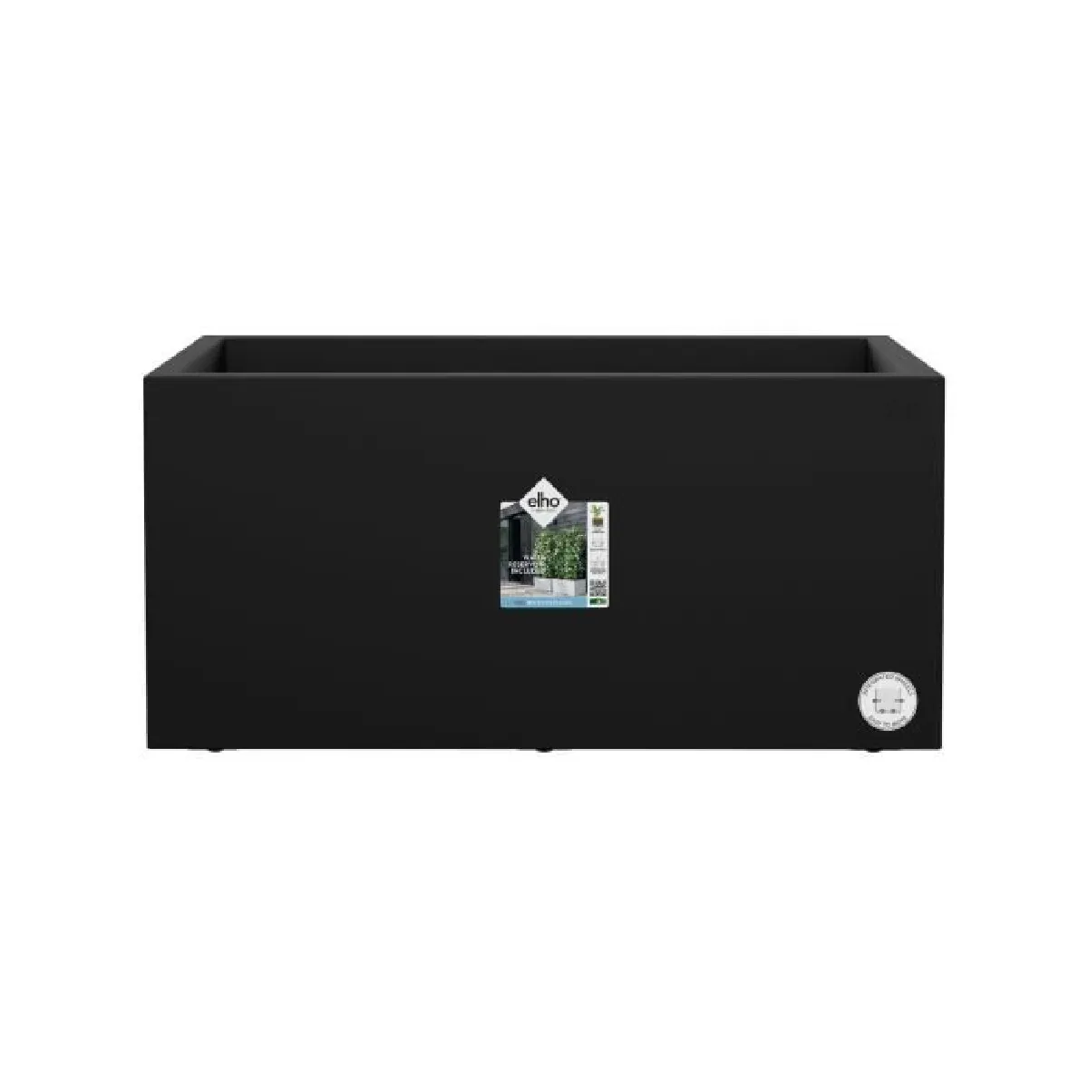 Elho Noir Bac À Fleurs Rectangulaire