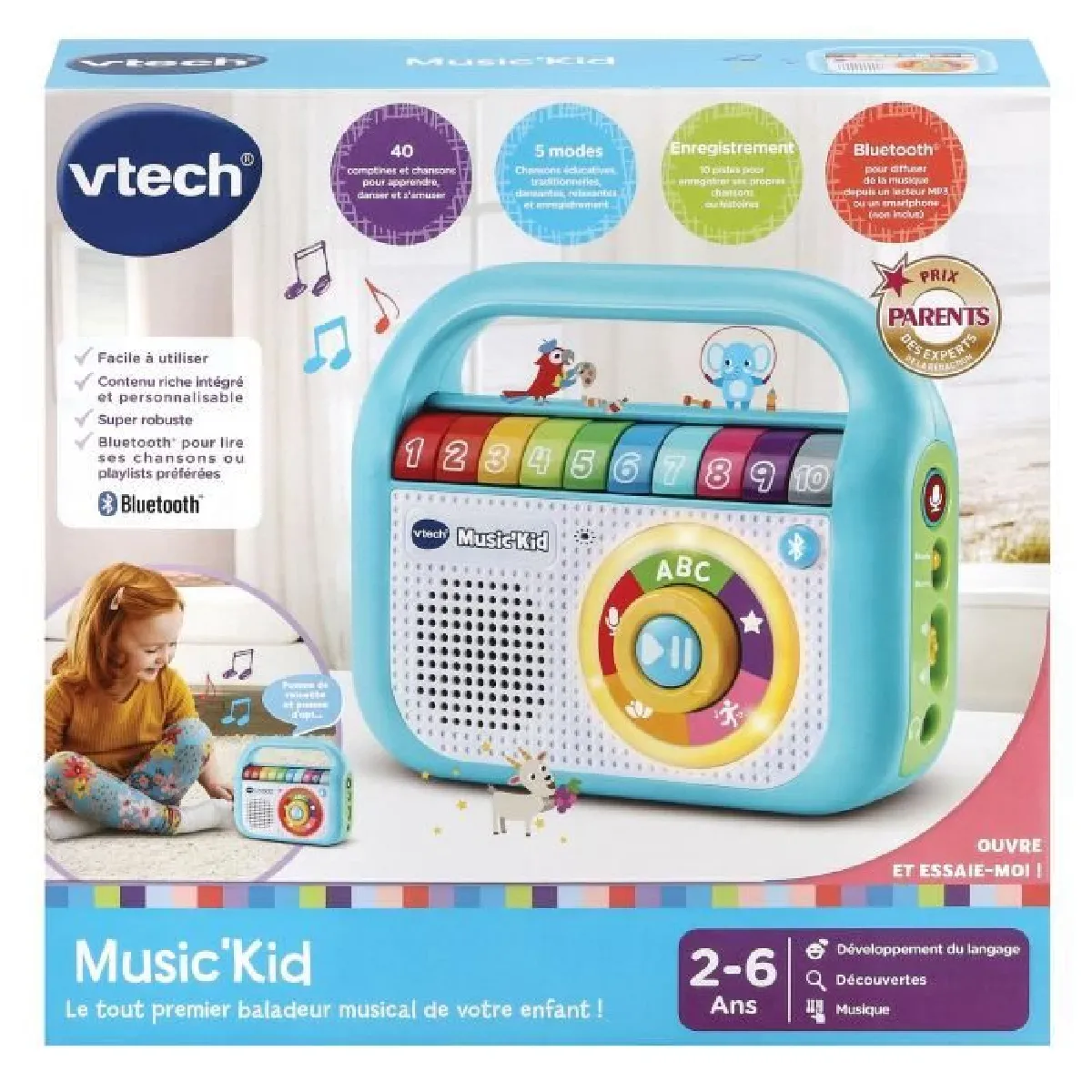 Vtech Baladeur musical pour enfant Jeu d'éveil Rue du Commerce