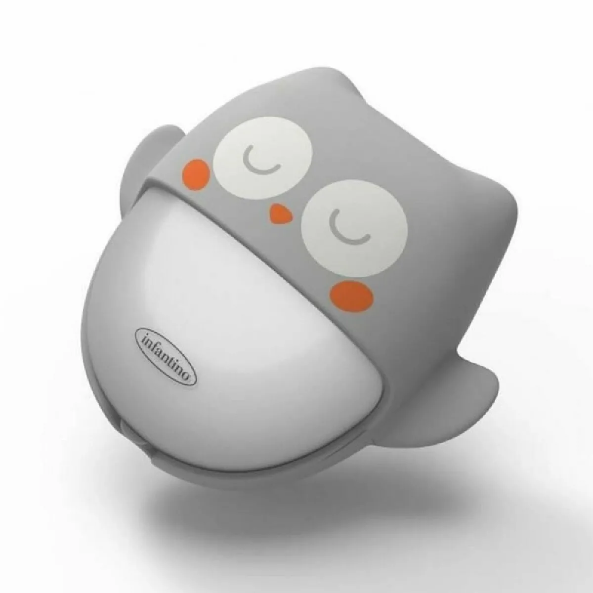Infantino Gris Veilleuse Hibou Rechargeable 2-En-1 E Usb Murale - Image 3