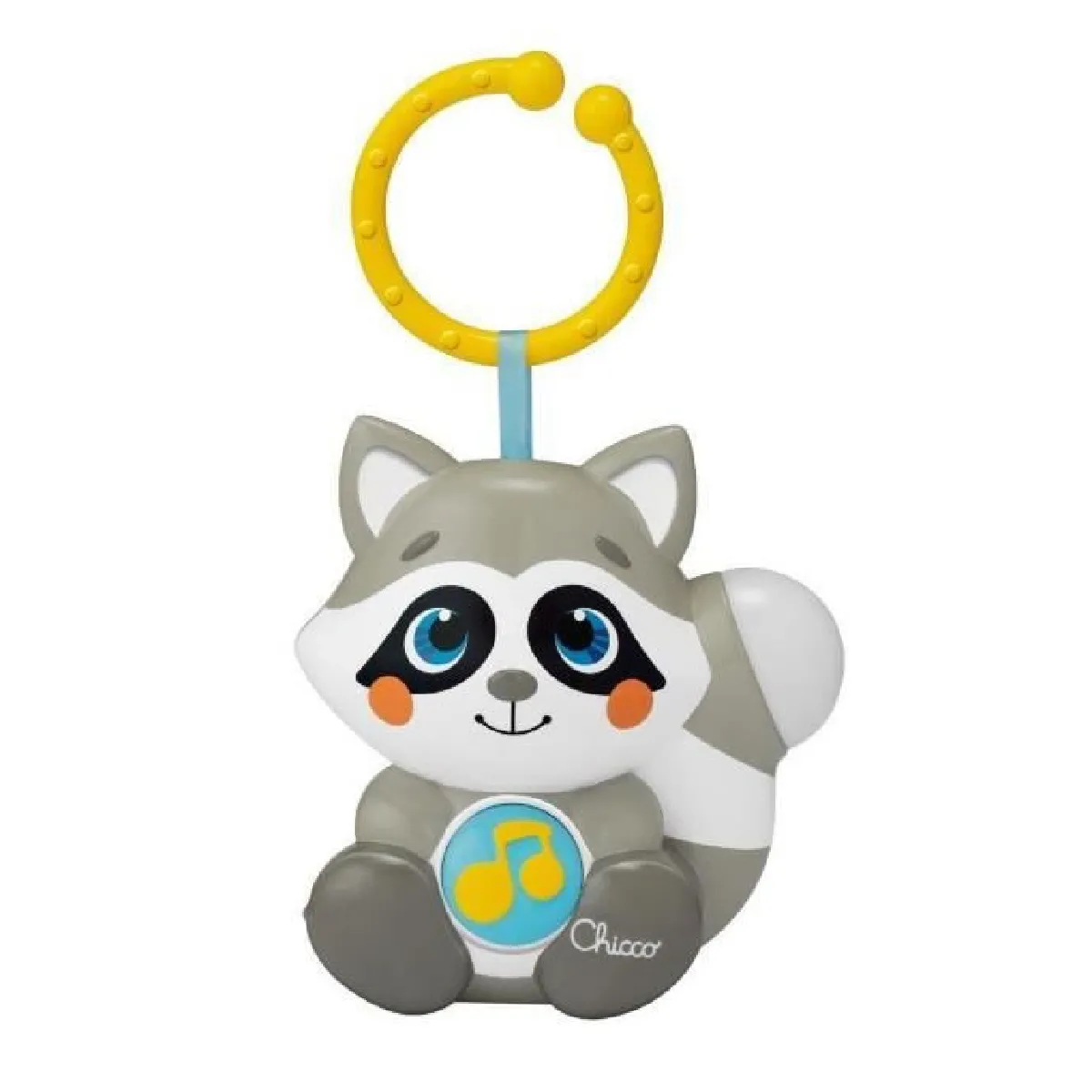 Chicco Veilleuse Clouy Veilleuse et Jouet pour Poussette avec Musique Classique et New Age Relaxante Volume Réglable Veilleuse avec Anneau pour Poussette Jouet pour Bébés 0+ Mois