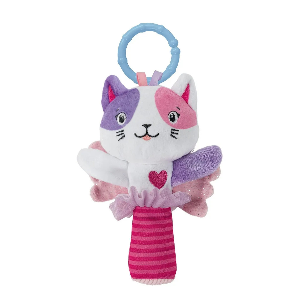 Clementoni 17653 Hochet en Peluche Chat Jouet Musical Hochets Bébé Cadeau Naissance Jouet d'Éveil Éducatif Bébé Jouet Jeu Premier Age 100% Lavable en Machine - vue 6