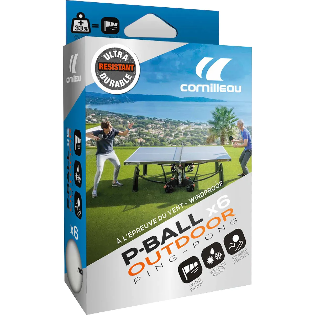 CORNILLEAU Balles Ping-Pong X6