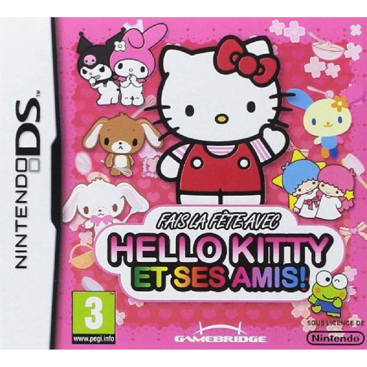 Logitheque Fais la fête avec Hello Kitty et ses amis pour Nintendo DS avec sacoche de transport, petit format - Image 3