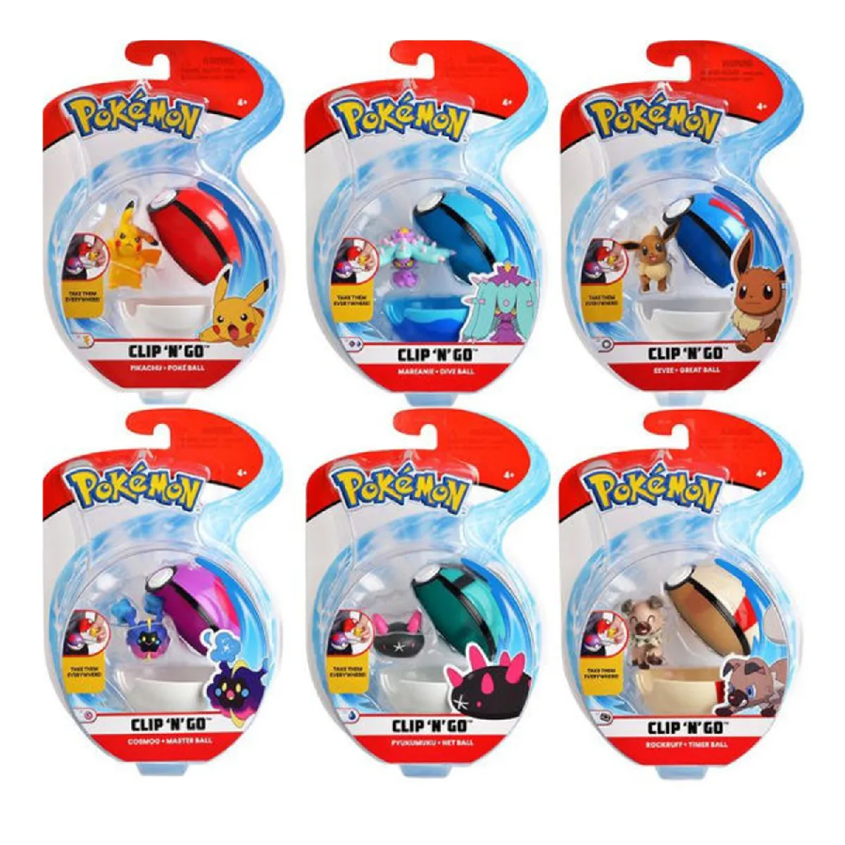 Générique Figurine Pokémon Clip'n'go Avec Poké Ball