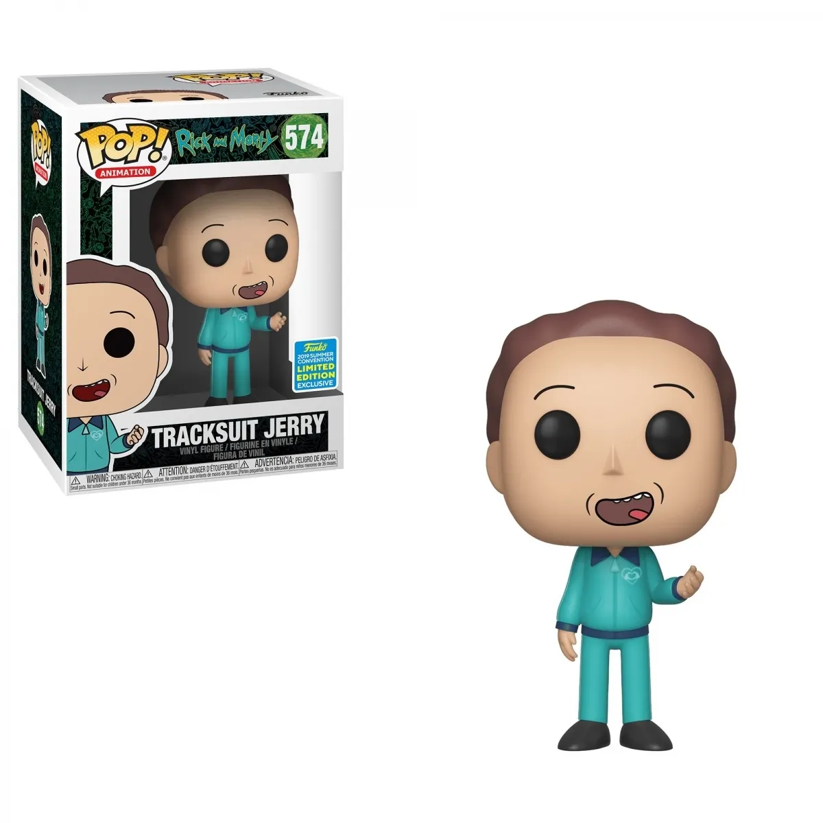 Funko POP Rick et Morty Tracksuit Jerry SDCC Exclusive 9 cm - vue 2