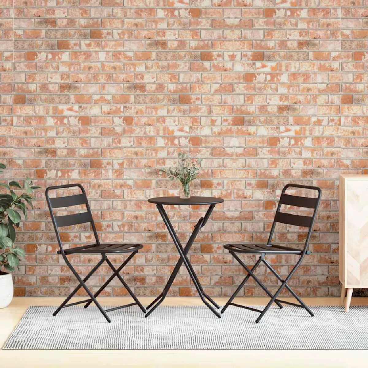 vidaXL Panneaux muraux 3D Brique EPS - vue 3