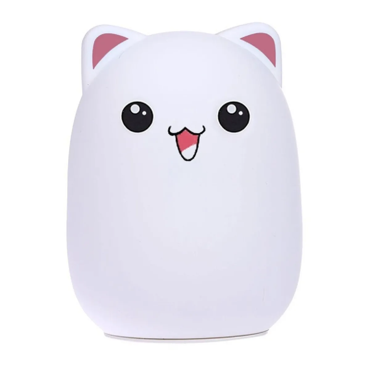 Yonis Veilleuse chat silicone - Rose