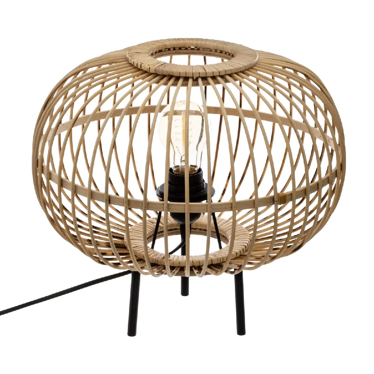 3S. x Home Lampe Boule en Bambou EADS Naturel
