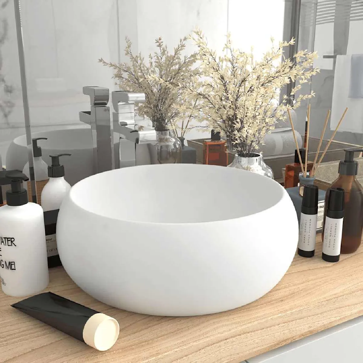 vidaXL Lavabo Rond - vue 7