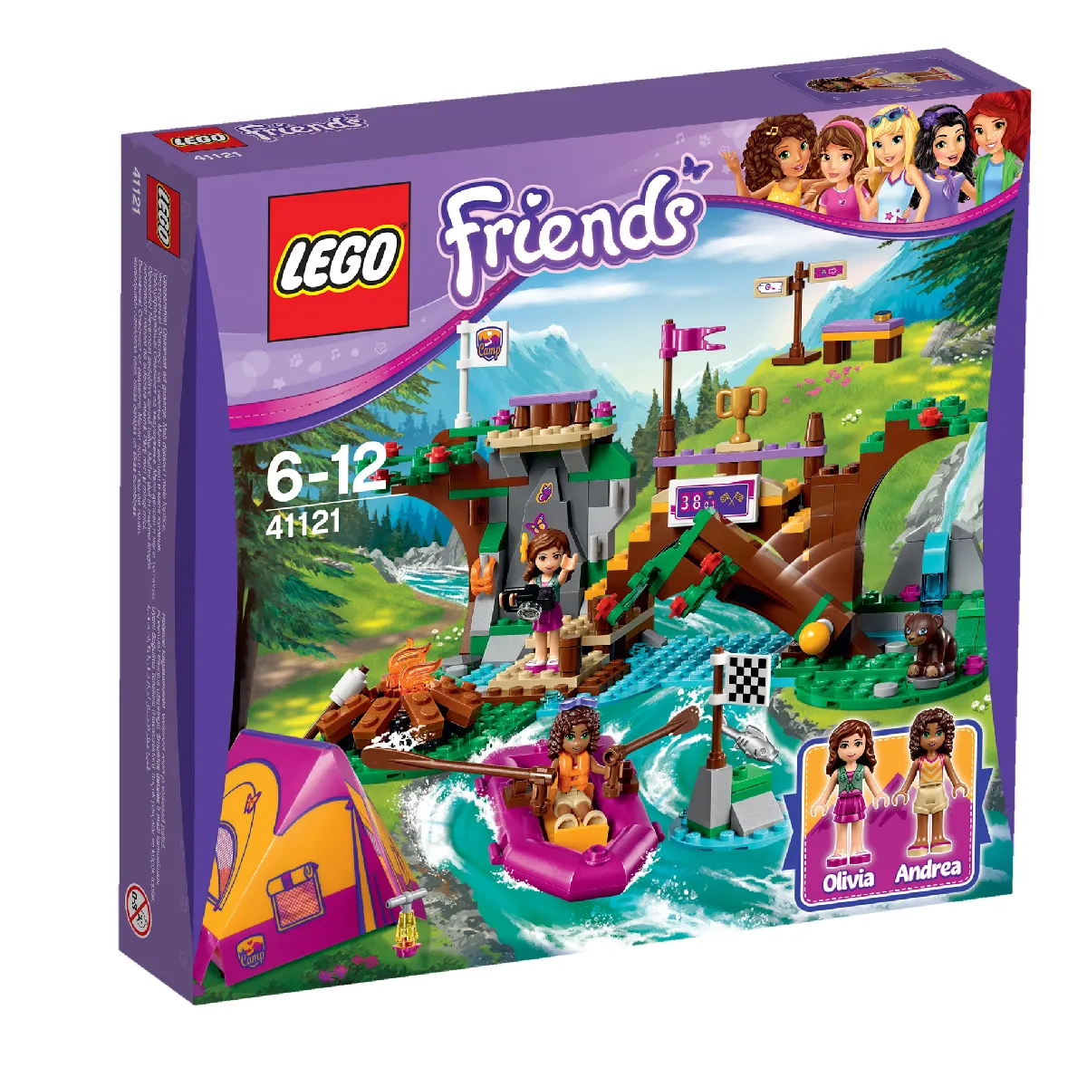LEGO 41121 Friends Le Rafting à la Base d'Aventure