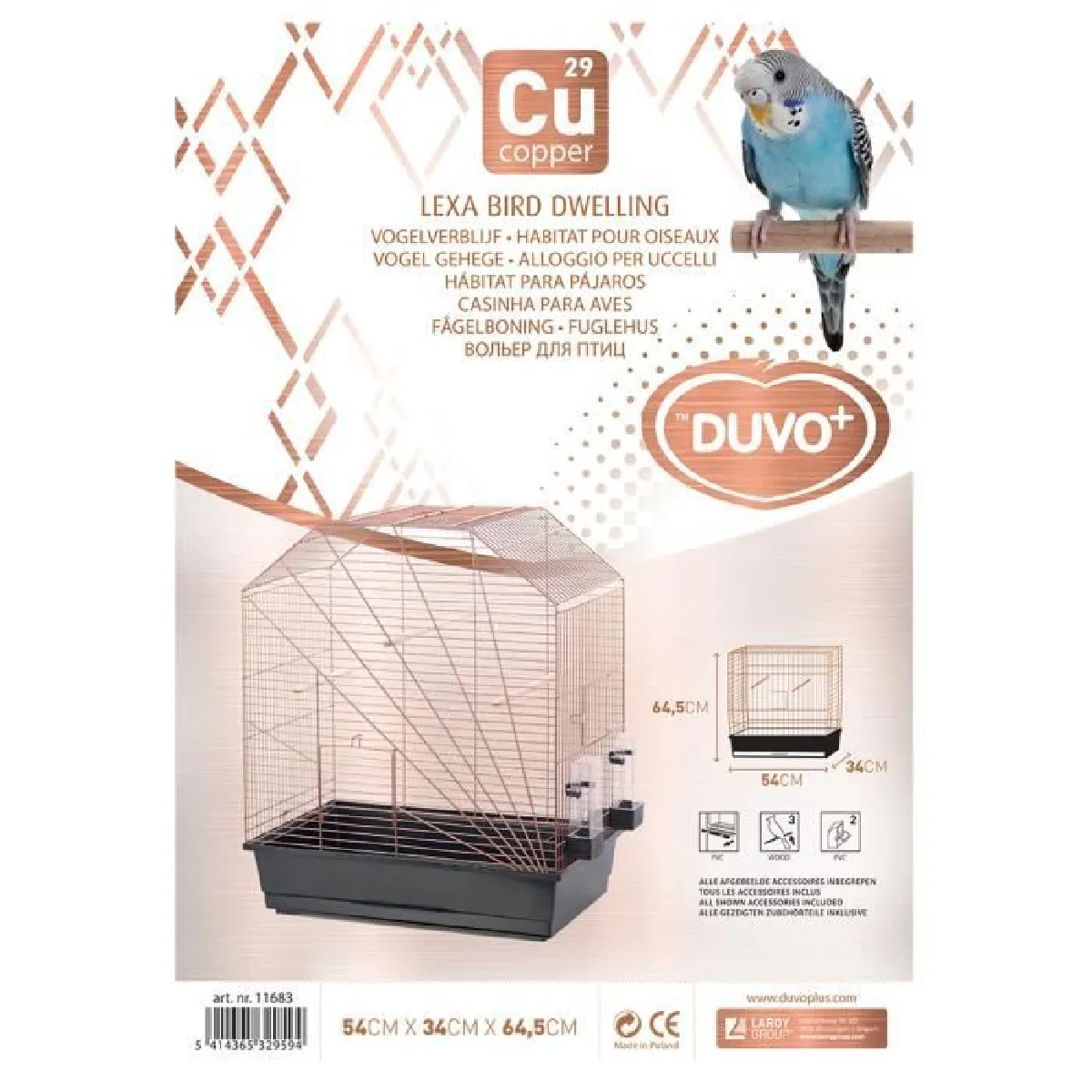 Meilleurs prix pour Cage pour oiseaux Duvoplus Copper Lexa