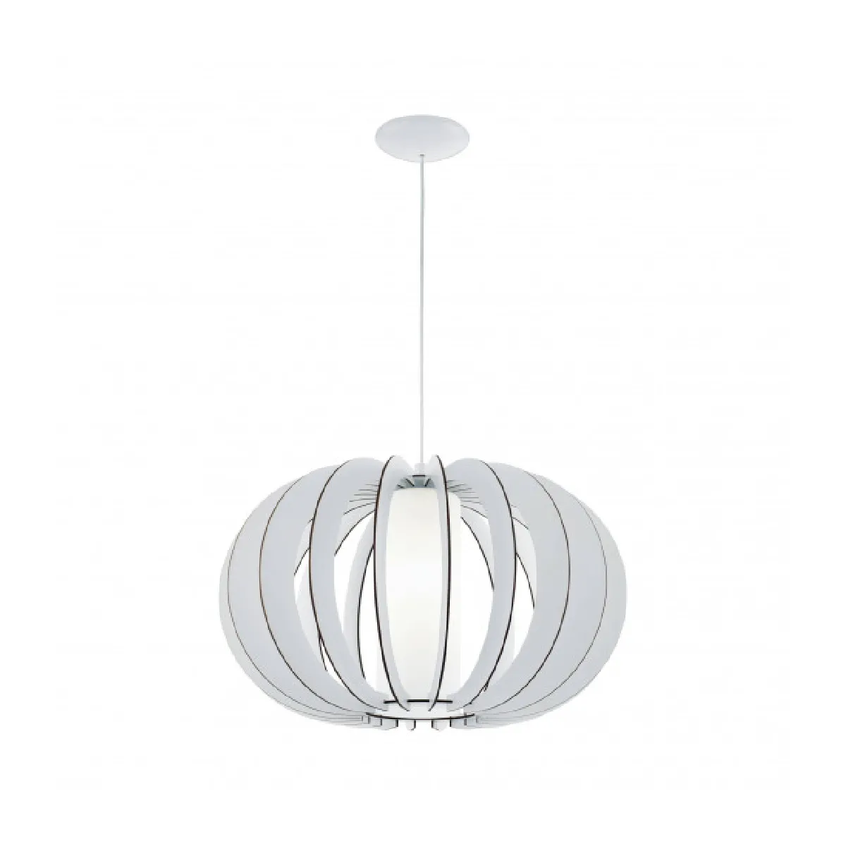 EGLO Suspension STELLATO 2 1 ampoule blanc Diam&egrave;tre 50 Cm