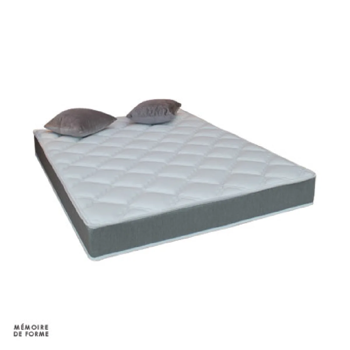 Mes Matelas Mémoire Forme Gris Chiné 140x190