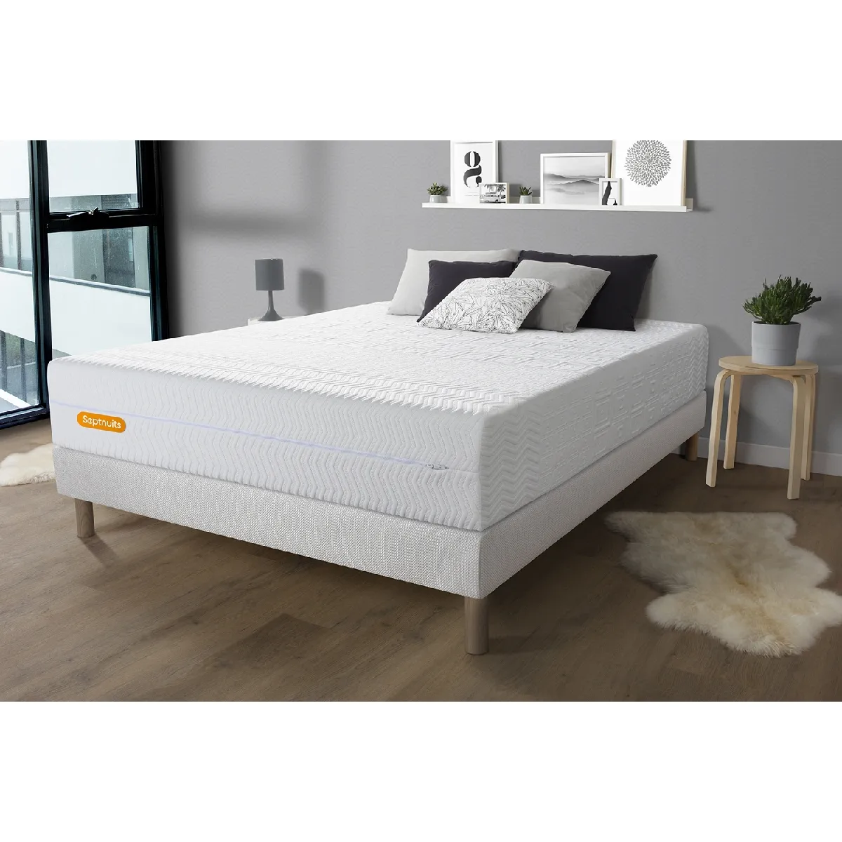 SEPTNUITS  Matelas Memo Bio 180x200