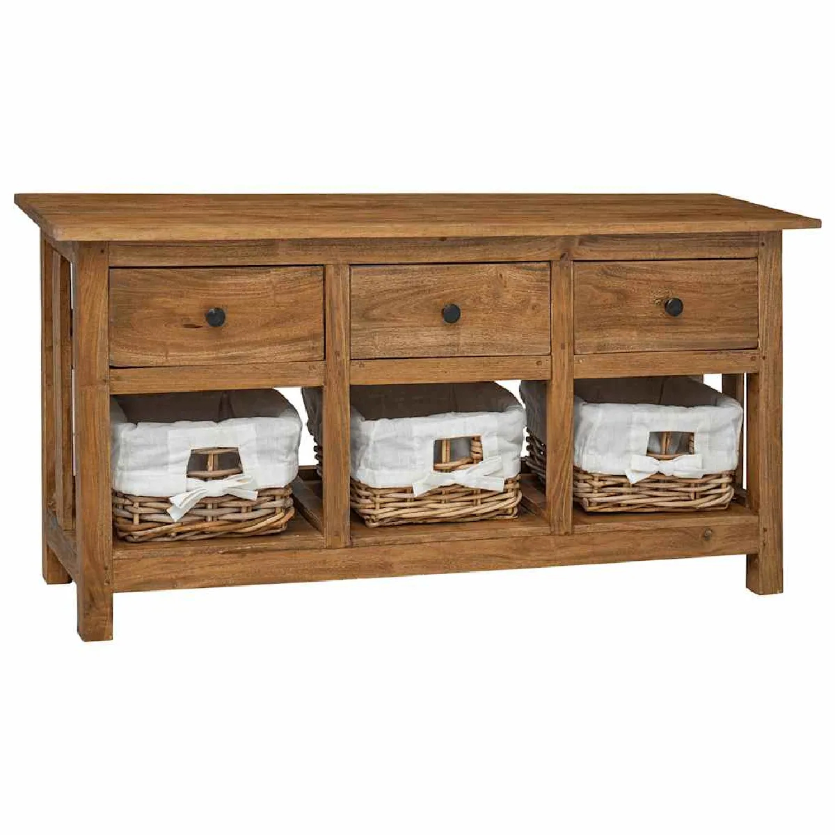 vidaXL Buffet - Bois d'acajou massif