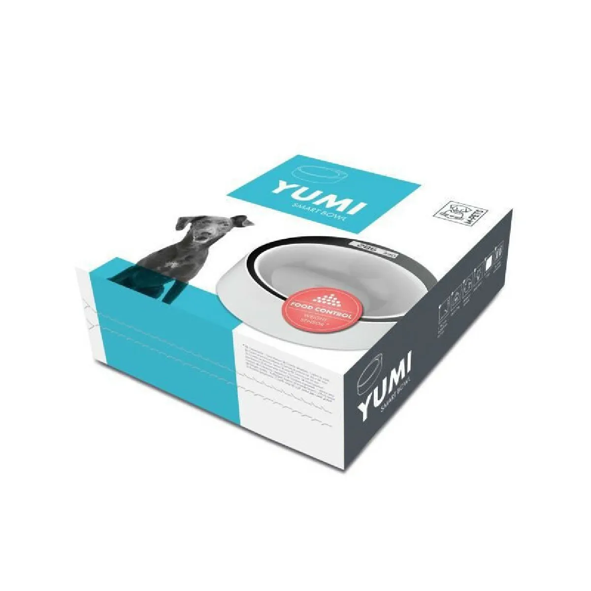 Meilleurs prix pour mpets YUMI SMART BOWL - Blanc + Noir