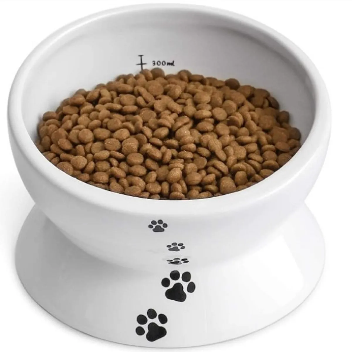 Meilleurs prix pour Y YHY Bol pour Chat Surélevé, Bol pour Nourriture de Chat sur Pied, Bol Incliné pour Nourriture et Eau pour Chat, Bol d'Eau en Céramique pour Chats à Face Plate ou Petits Chiens, Anti-Éclaboussures, 440ml, Lavable au Lave-Vaisselle