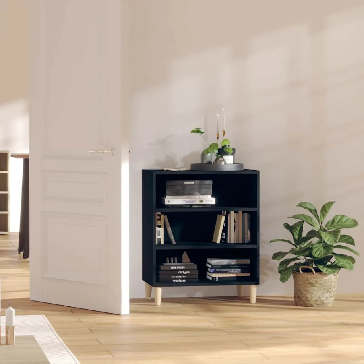 vidaXL Buffet Noir 57x35x70 cm