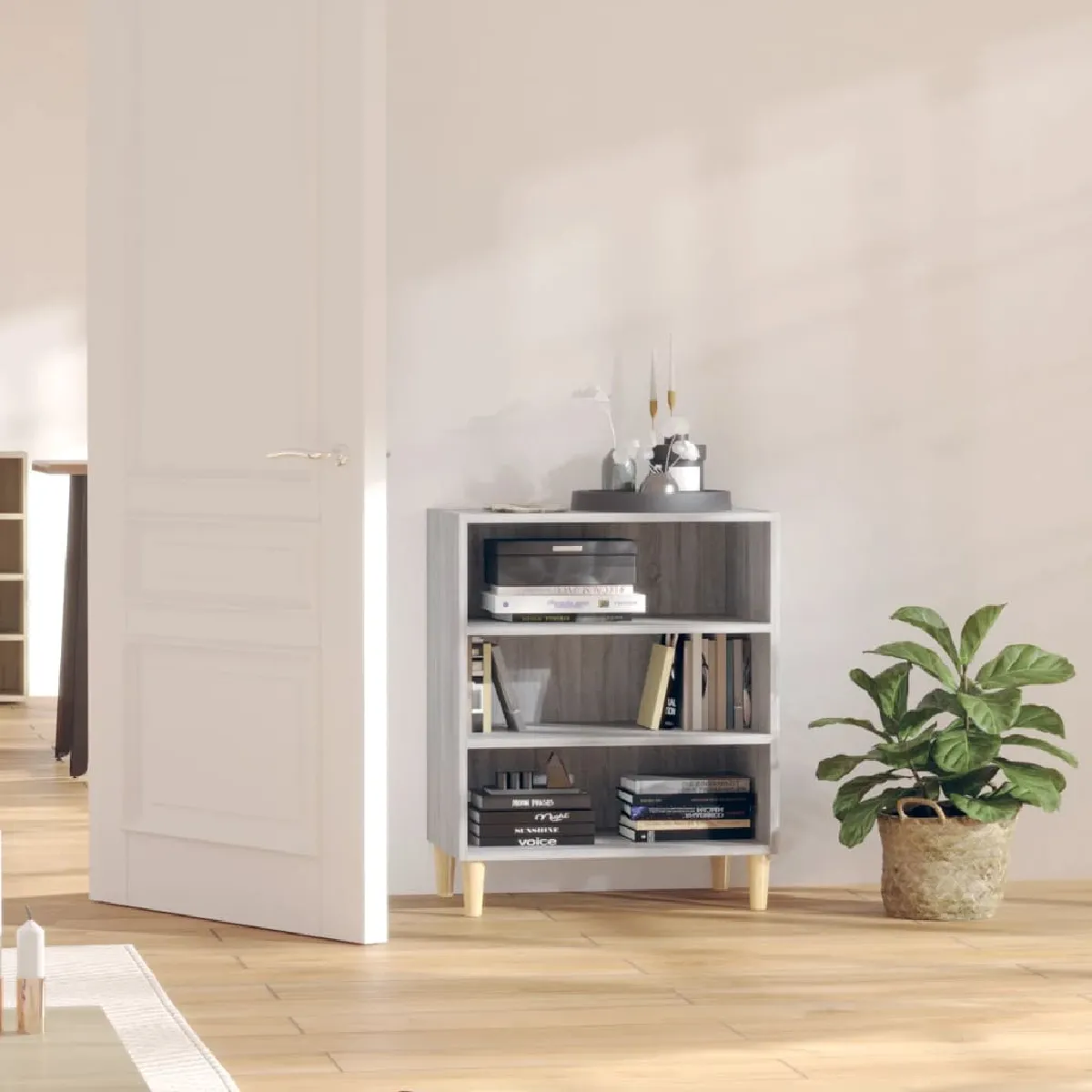vidaXL Buffet sonoma gris 57x35x70 cm