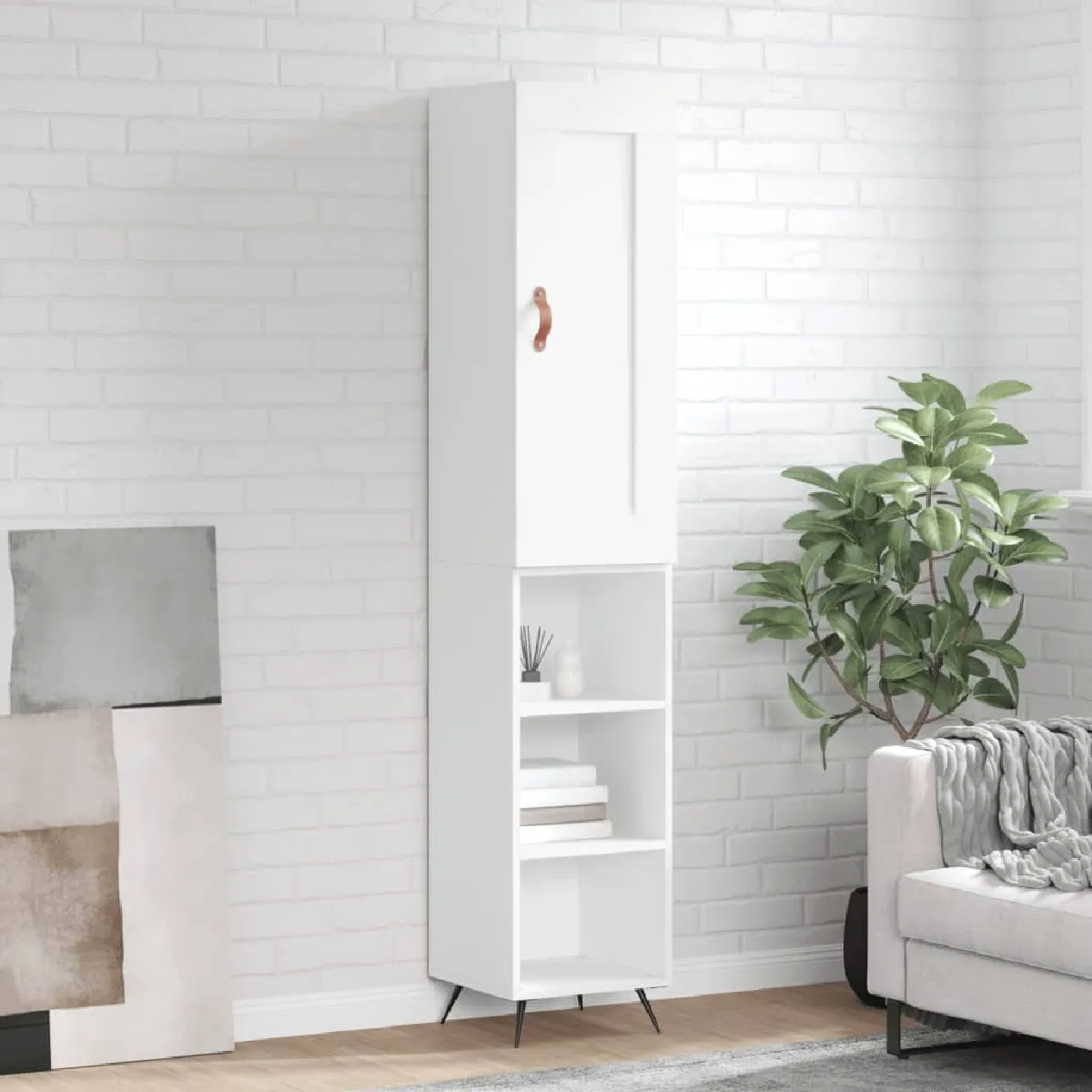 Vidaxl Blanc Buffet Haut