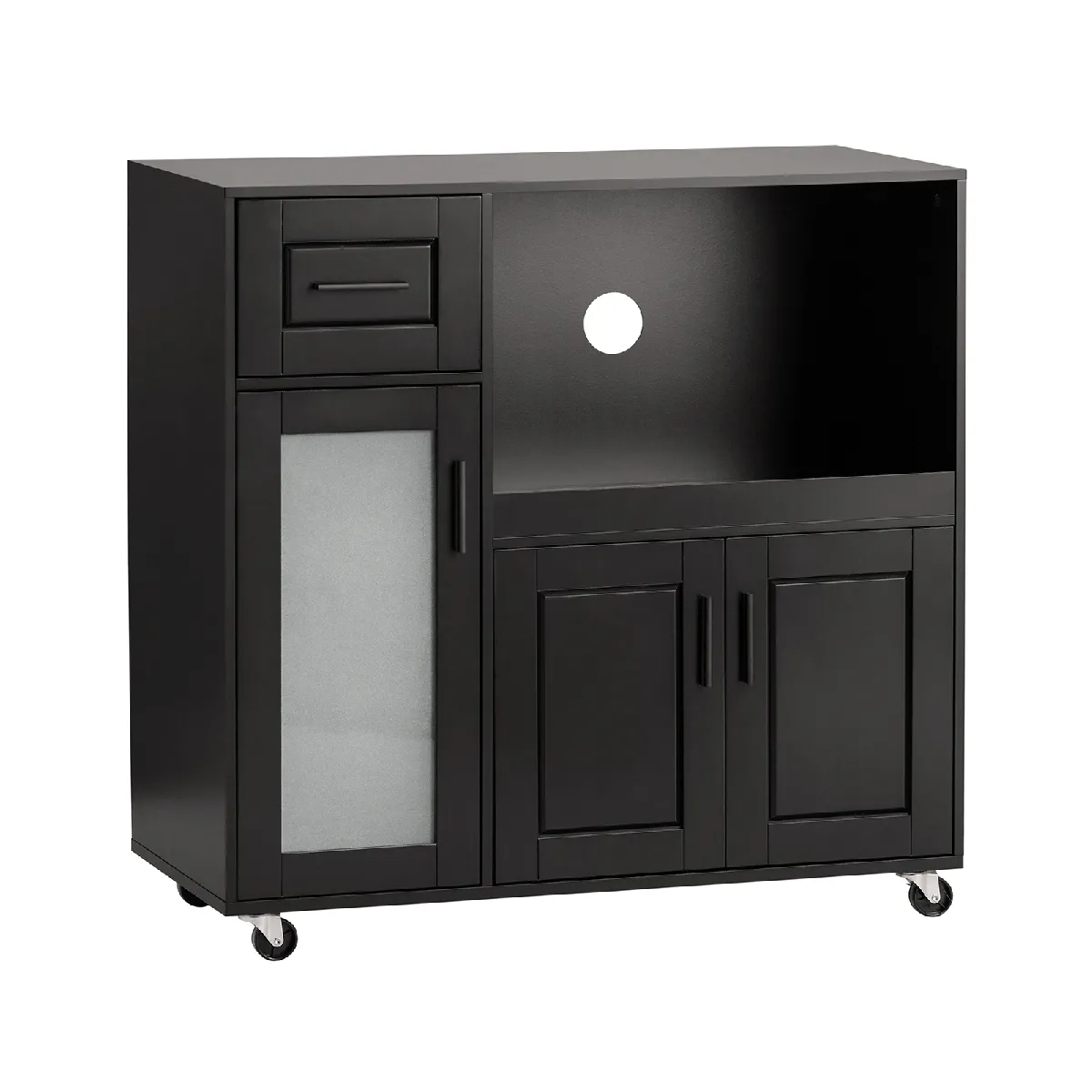 SoBuy Meuble micro-ondes FSB78-SCH - Gris