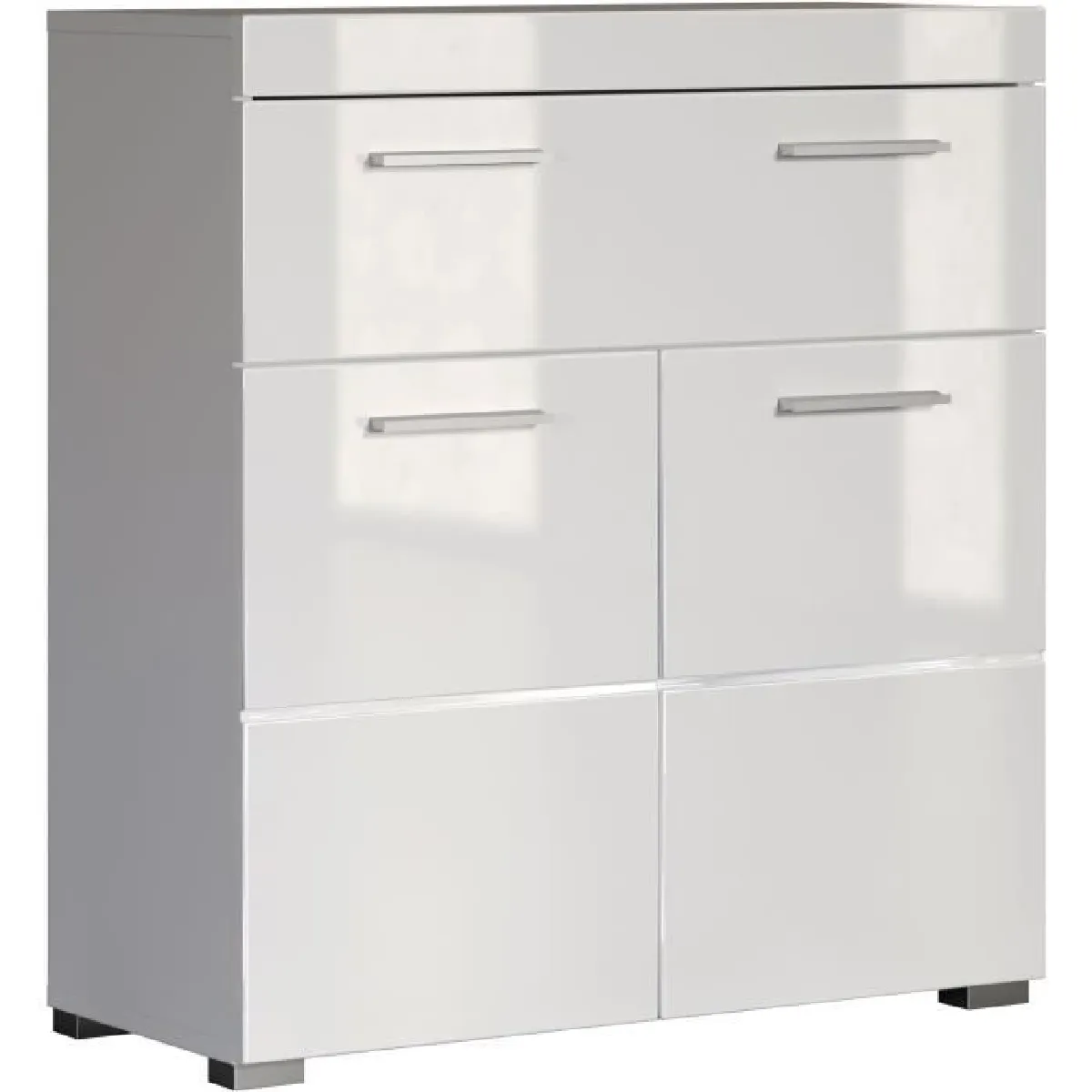 Trendteam Blanc Meuble De Salle De Bain Bas