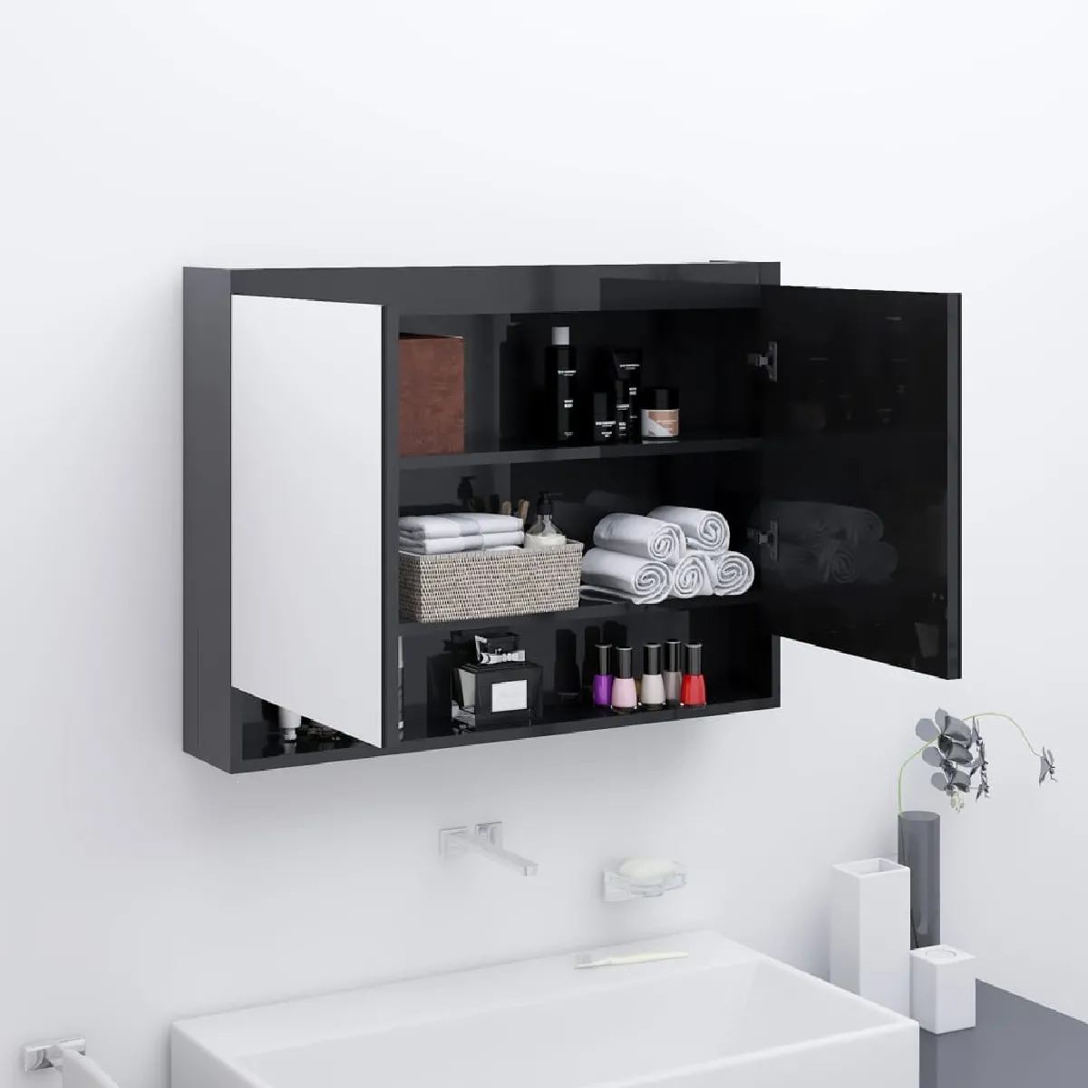 vidaXL Armoire à miroir - vue 4
