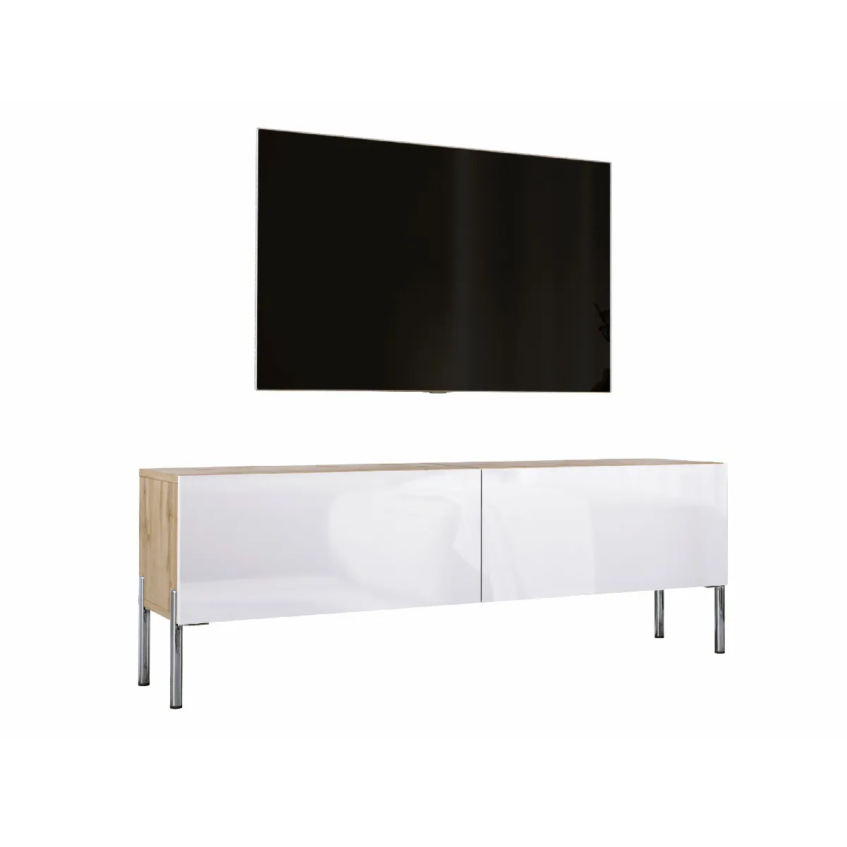 3xeliving Meuble TV moderne - Marron 3xeliving Meuble TV moderne - Marron
