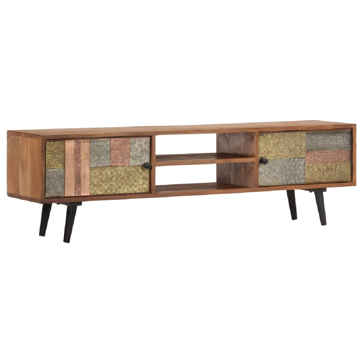 vidaXL Meuble TV Acacia 140 cm