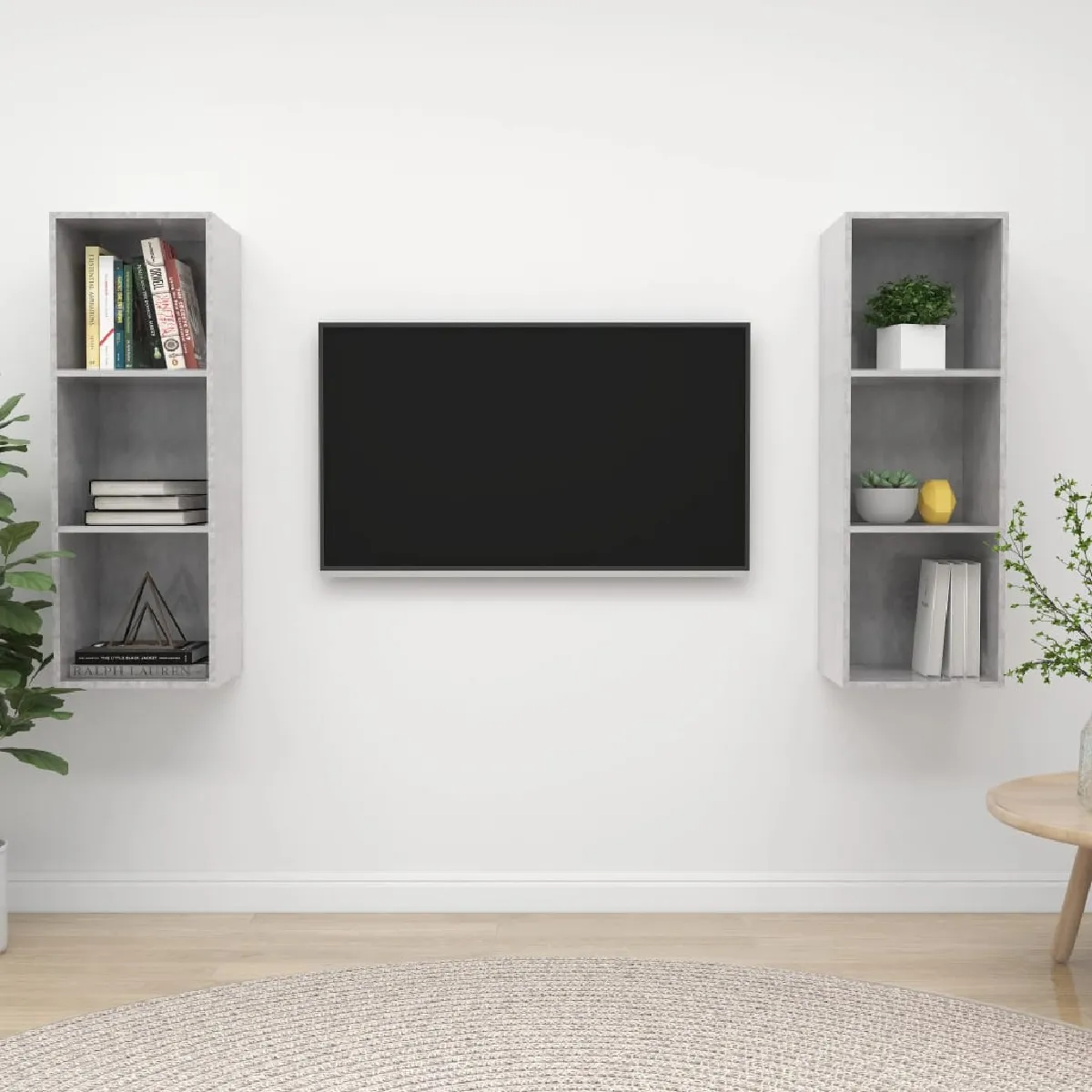 VIDAXL Meubles TV muraux béton - vue 5